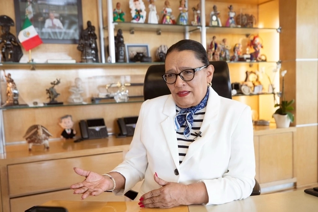 La secretaria de Gobernación, Rosa Icela Rodríguez, informó que se hace un seguimiento en 10 municipios prioritarios sobre el impacto de los programas sociales en dichas demarcaciones. Foto María Luisa Severiano / Archivo
