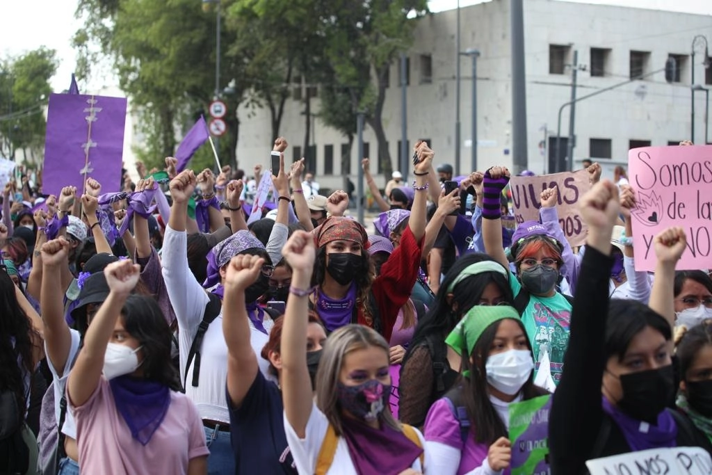 La marcha del 8M realizada en la Ciudad de México el año pasado. Foto María Luisa Severiano 