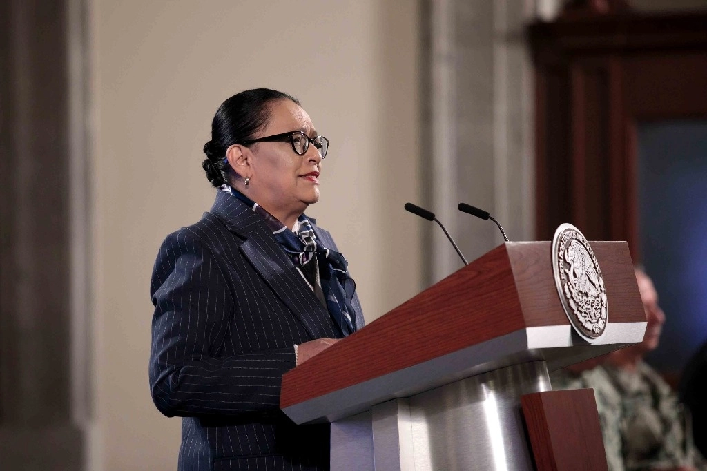 Otro factor de la violencia en Guanajuato es la larga permanencia del fiscal y el titular de seguridad en el cargo, destacó Rosa Icela Rodríguez en la mañanera de ayer. Foto Presidencia 