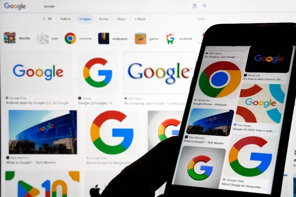 Los logotipos de Google en imagen de archivo. Foto Ap