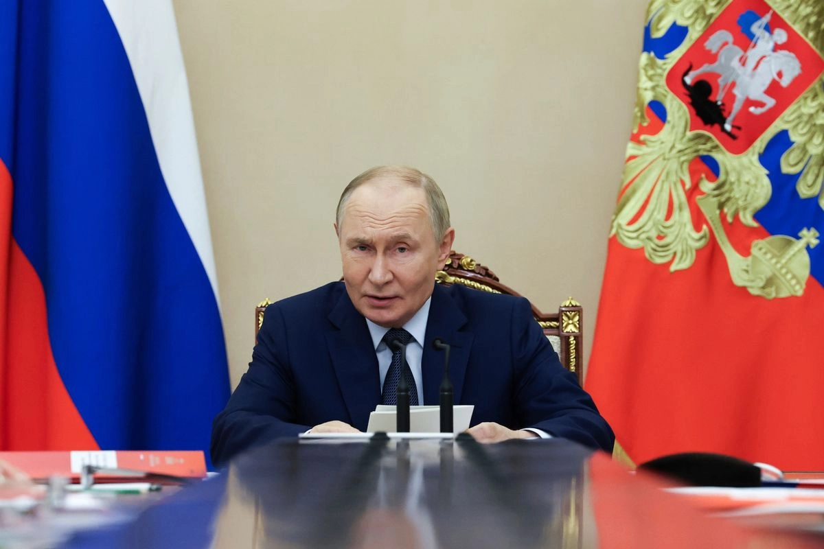 El presidente ruso, Vladímir Putin, preside una reunión del Consejo de Seguridad en el Kremlin, Rusia, el lunes 22 de septiembre de 2025. Foto 