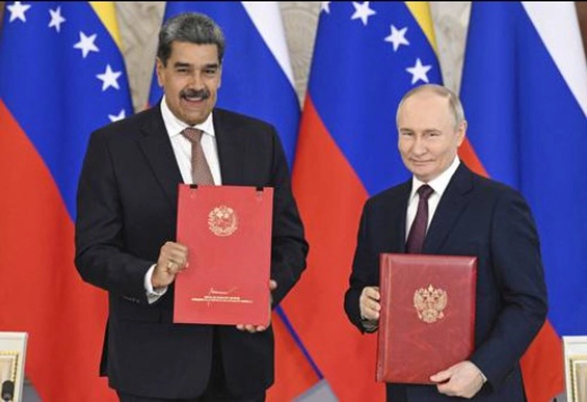 El presidente de Venezuela, Nicolás Maduro, y el presidente de Rusia, Vladimir Putin. 