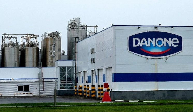 La planta rusa de la empresa láctea francesa Danone cerca de Chéjov, en las afueras de Moscú. Foto Afp