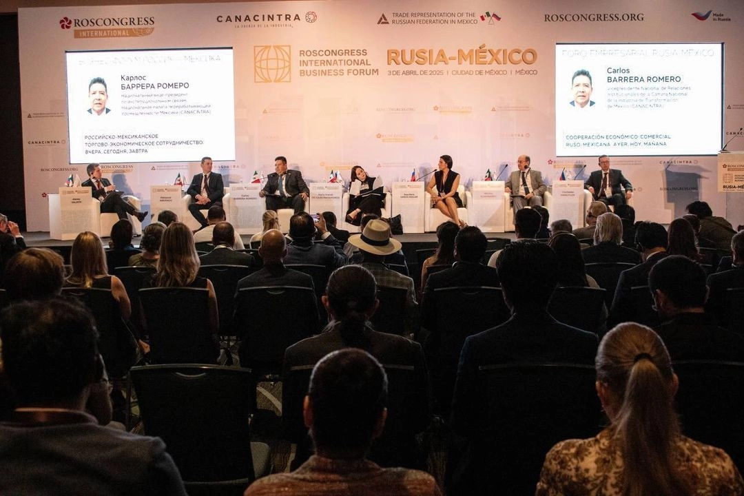 Foro Empresarial Rusia-México que se celebró en la capital del país. Foto