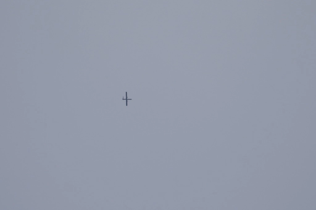Un dron en sobrevuelo. Foto Xinhua