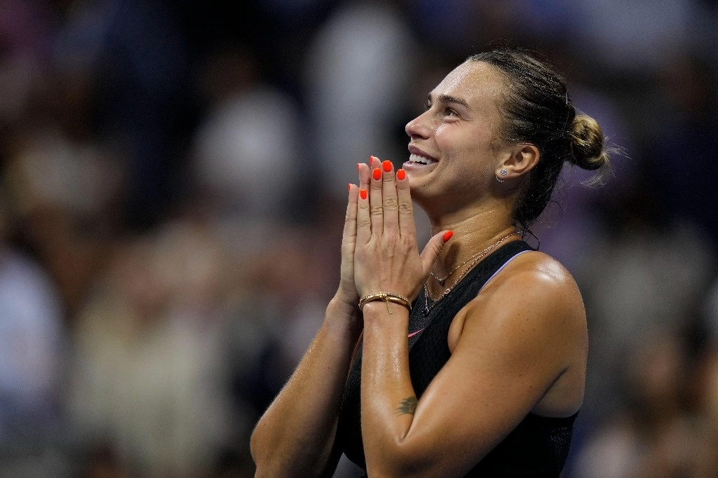 Sabalenka, quien cayó en la final del año pasado ante Coco Gauff, superó a Navarro por 6-3 y 7-6 (7/2) en la primera semifinal femenina del torneo. Foto Ap