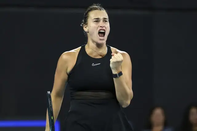 Aryna Sabalenka una de las finalistas del Torneo Internacional del Tenis de Brisbane. Foto Afp

