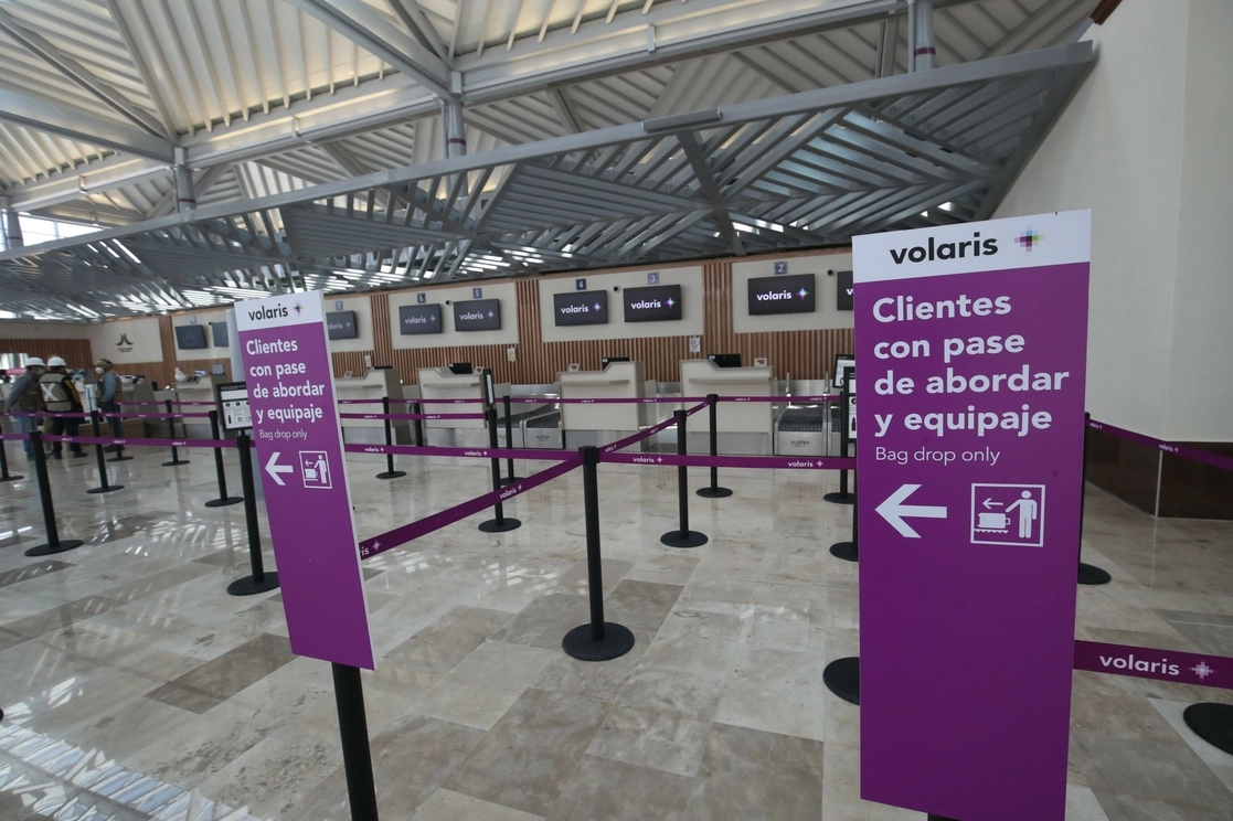Aspectos del Aeropuerto Internacional Felipe Ángeles, donde la Sader abrió dos Oficinas de Inspección de Sanidad Agropecuaria. Foto Luis Castillo / Archivo