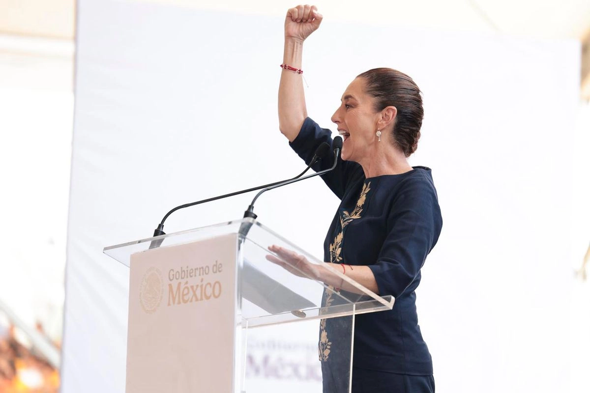 La presidenta Claudia Sheinbaum durante el cierre de su informe de rendición de cuentas en Zapopan, Jalisco. Foto 