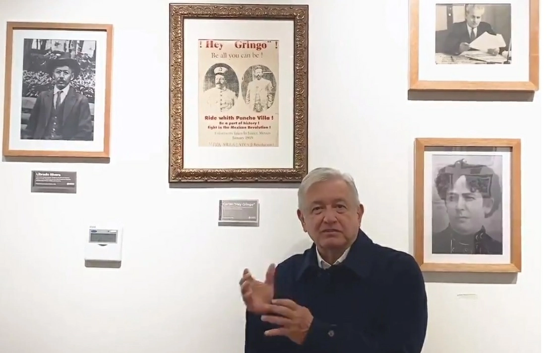 El presidente Andrés Manuel López Obrador durante el mensaje