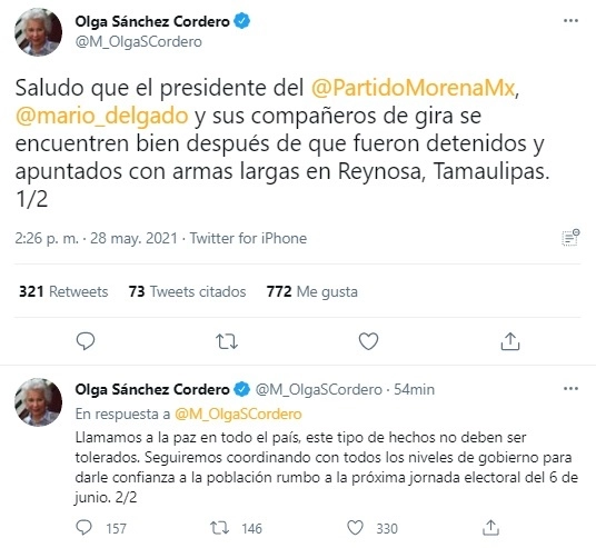 Imagen tomada de Twitter 