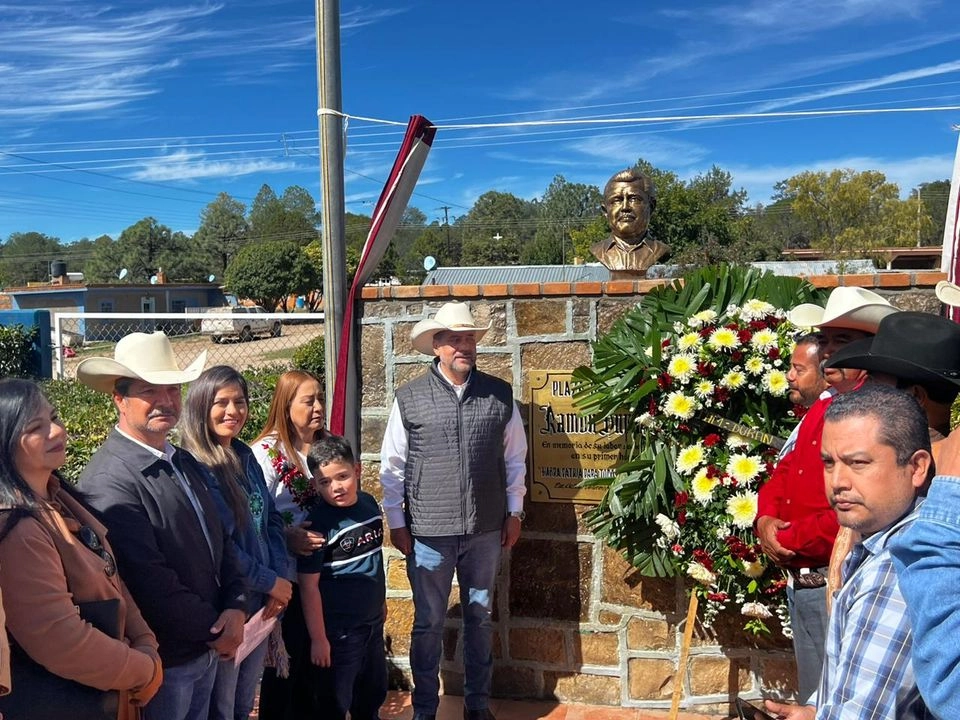 Conmemoración del 20 aniversario luctuoso del ejidatario Ramón Durán Martínez, en el Ejido Presidente Salvador Allende, en Durango, en octubre de 2023. Foto