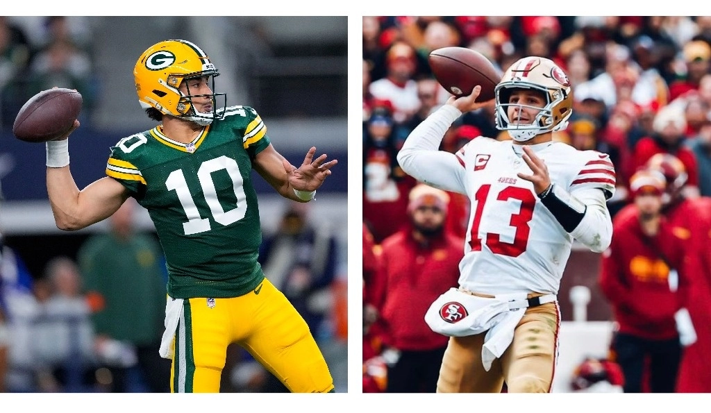 Los mariscales Jordan Love, por los Empacadores, y Brock Purdy, de los 49ers, serán los encargados de conducir a sus respectivos equipos a la final de la Conferencia Nacional. Foto Ap y NFL