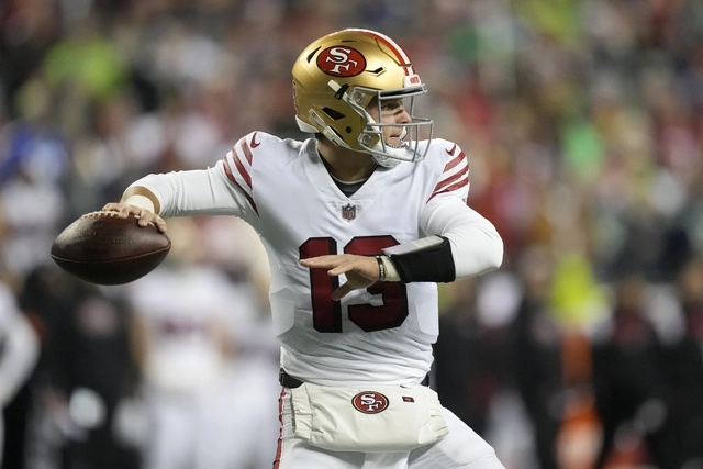 Los 49 's ganaron el título divisional hace cuatro temporadas al imponerse a Seattle en el último partido de la campaña regular de 2019. Foto Ap

