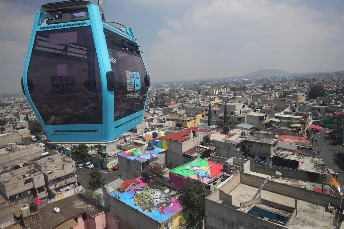 El 9 de agosto pasado inició el funcionamiento de la Línea 2 del Cablebús, que va de Santa Martha a Constitución de 1917, en la Ciudad de México. Foto Luis Castillo 