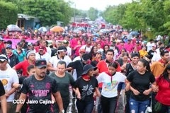 Aspectos de la marcha en imagen tomada del twitter @rcs_ni
