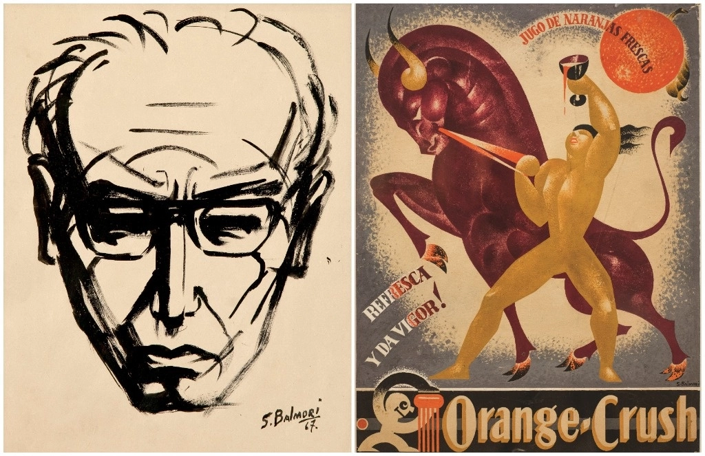 Autorretrato y ‘Orange Crush’, gouache sobre cartón c. 1940. Foto cortesía del Munal 



