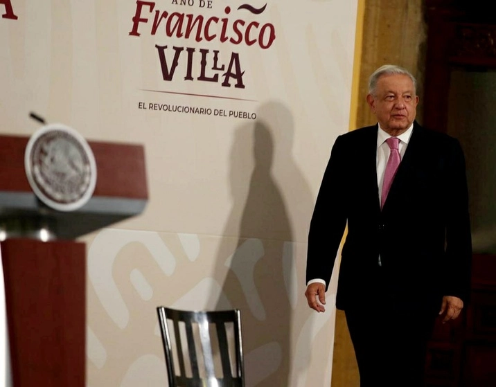 El presidente de México Andrés Manuel López Obrador durante su conferencia matutina en Palacio Nacional en la Ciudad de México, el 20 de septiembre de 2023. Foto José Antonio López