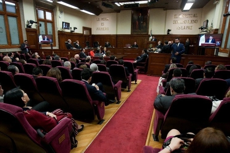 Sala de sesiones de la Suprema Corte de Justicia de la Nación. Foto Cristina Rodríguez / Archivo
