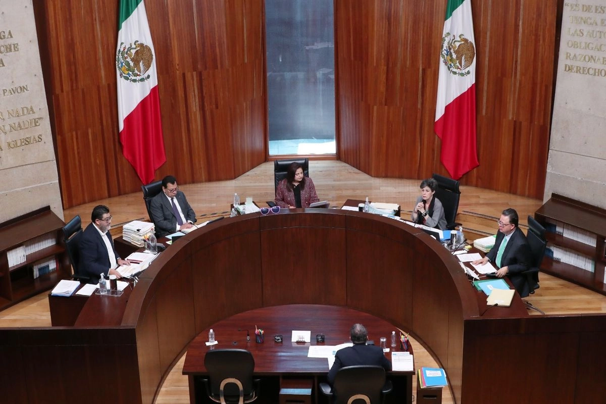 Sesión del TEPJF en imagen de archivo. Foto