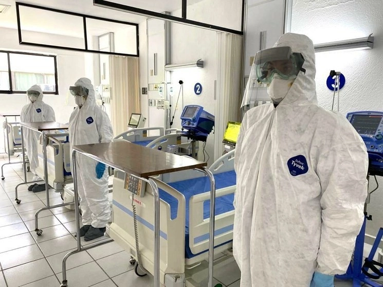 Instalaciones del hospital Sedena-Insabi en el municipio mexiquense de Temamantla. Foto cortesía Presidencia / Archivo 