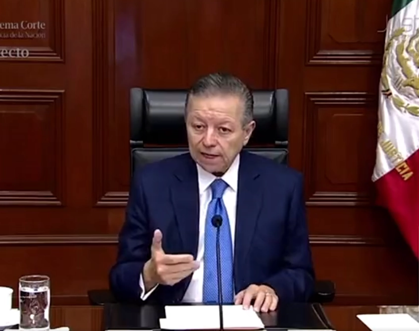 Transmisión en vivo de una sesión de la Suprema Corte de Justicia de la Nación. Foto @ArturoZaldivarL