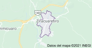 Diez militares resultaron lesionados luego de que el camión en el que viajaban se saliera de la carretera en el municipio de Ziracuaretiro. Imagen de Google Maps