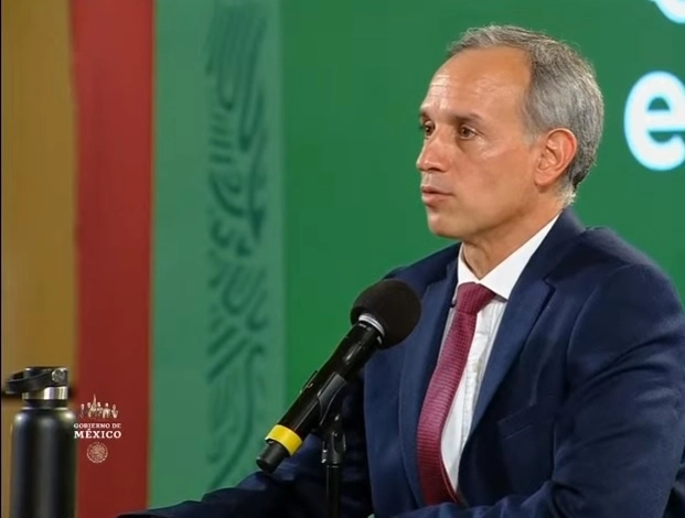 El subsecretario de Prevención y Promoción de la Salud, Hugo López-Gatell durante conferencia de prensa. Fotograma tomado del video emitido por el Gobierno de México