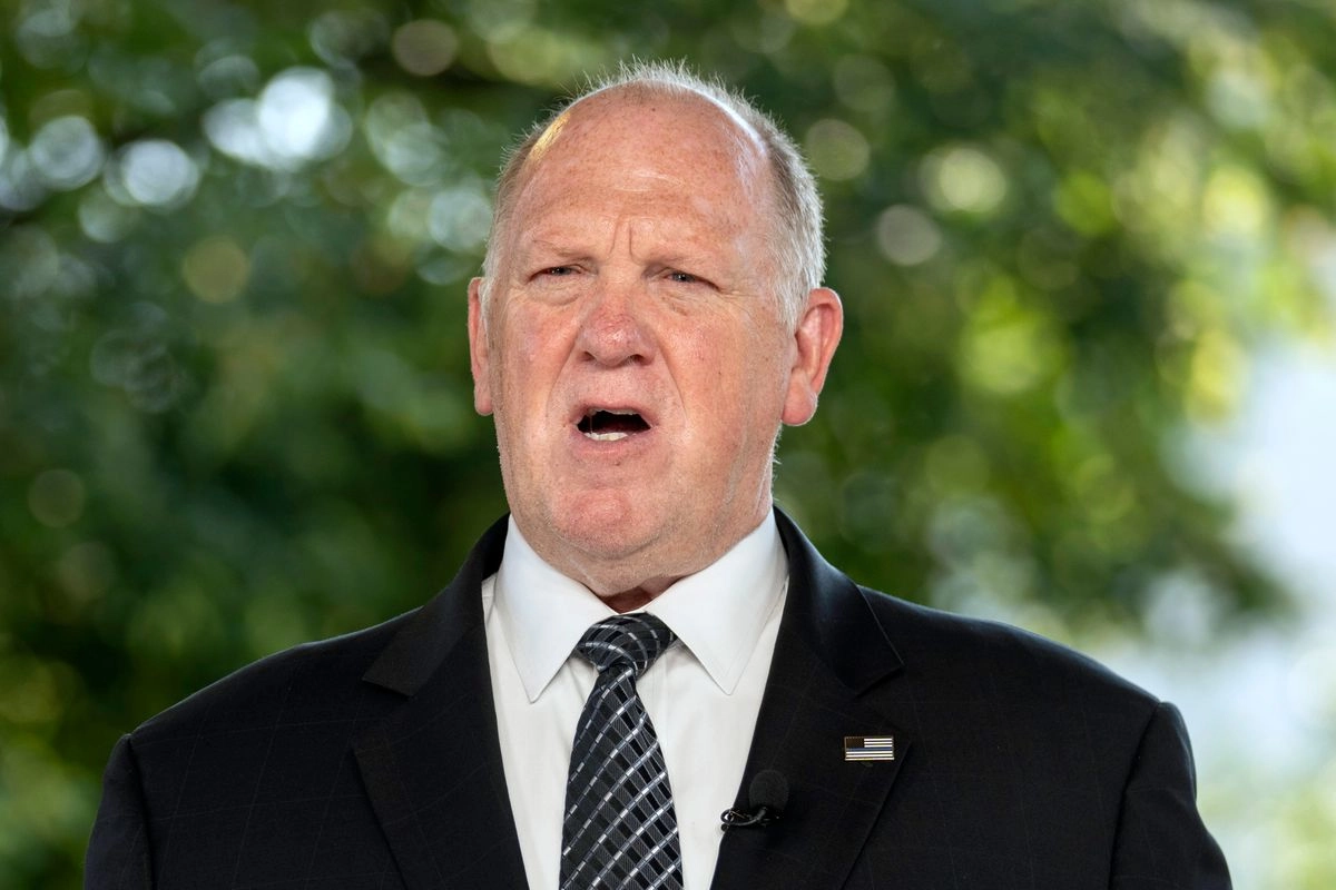 El 'zar' fronterizo de la Casa Blanca, Tom Homan, durante una entrevista televisiva en Washington, D.C., el 30 de julio de 2025. Foto 