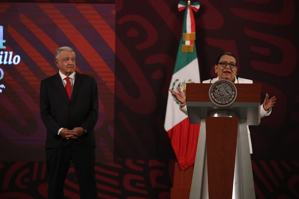 La titular de la Secretaría de Seguridad y Protección Ciudadana, Rosa Icela Rodríguez, en imagen de archivo. Foto Yazmín Ortega Cortés 