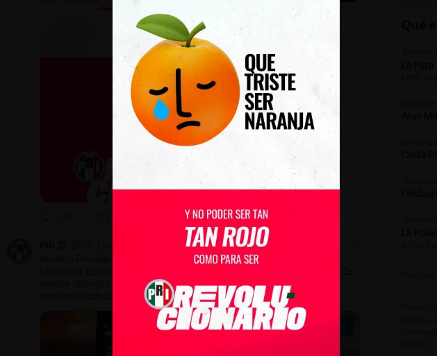 Imagen publicada por el PRI en su cuenta de Twitter https://twitter.com/PRI_Nacional