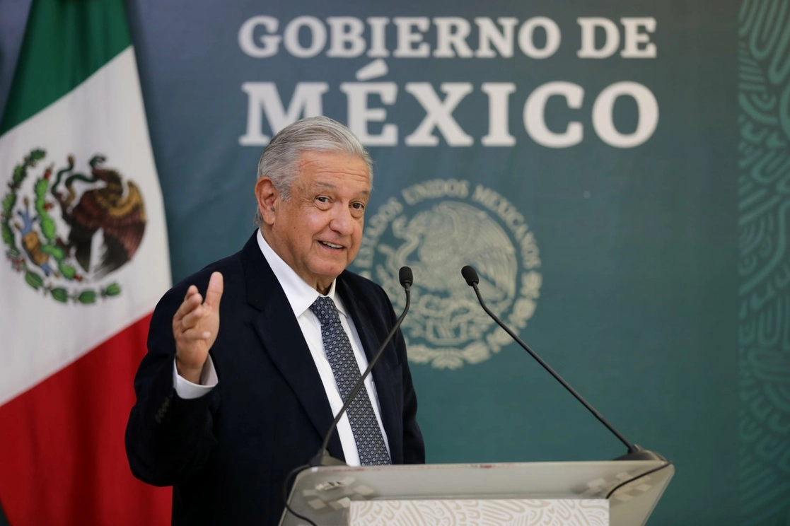 El presidente Andrés Manuel López Obrador durante su visita a Mexicali, Baja California el día de ayer. Foto Presidencia
