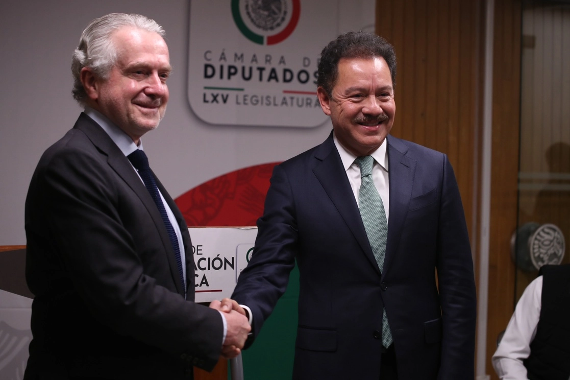El presidente de la Mesa Directiva, Santiago Creel Miranda (PAN), se comprometió a cuidar la unidad y la inviolabilidad de la Cámara de Diputados, el 27 de septiembre de 2022. Foto María Luisa Severiano