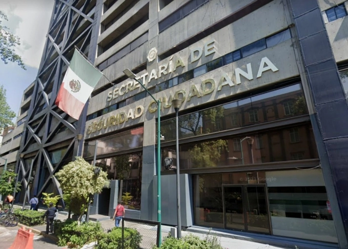 Fachada de las instalaciones de la Secretaría de Seguridad Ciudadana de la Ciudad de México. Imagen tomada de Google Street View / archivo 