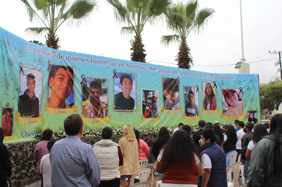 Se realizó una misa en la colonia Antonio Barona, donde hace un año asesinaron durante un velorio a los jóvenes, el 1 de septiembre de 2021. Foto Rubicela Morelos