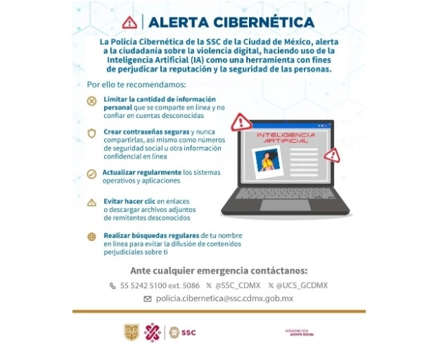 Ante la cuarta ola de la revolución industrial, después del Internet, es ineludible regular el uso y aplicación de la Inteligencia Artificial. Foto SSC-CDMX