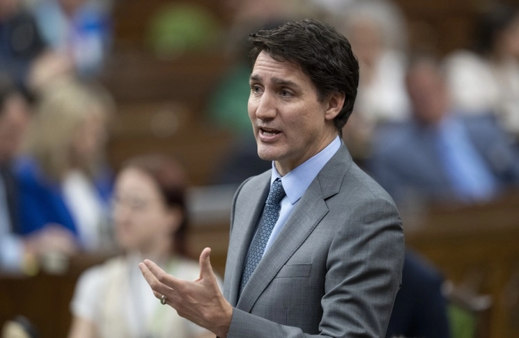 El primer ministro, Justin Trudeau, afirmó que Canadá no se dejará intimidar por China, el 9 de mayo de 2023. Foto Ap