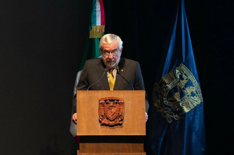El rector de la UNAM, Enrique Graue en imagen de archivo. Foto Pablo Ramos 