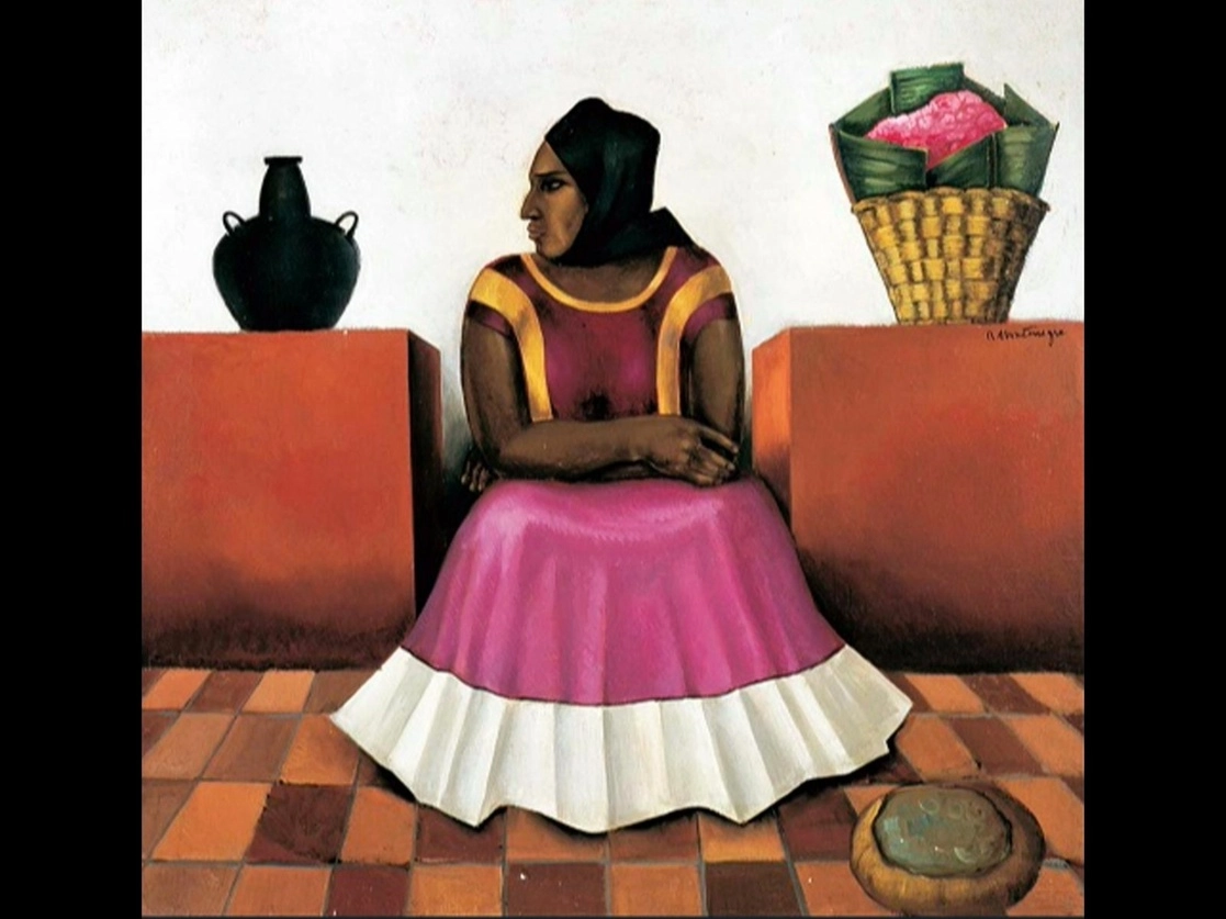 'Tehuana', óleo de Roberto Montenegro, 1950. Colección Banco Nacional de México