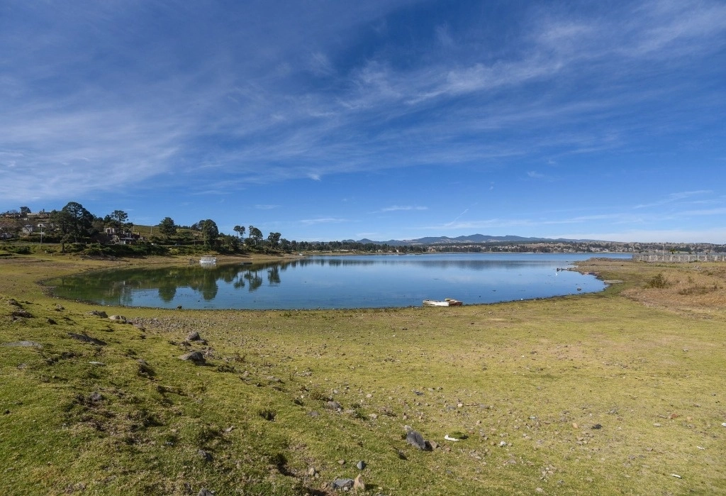 La Presa de Villa Victoria, que forma parte del Sistema Cutzamala, tiene un 30.2 por ciento de su alamcenaje. Foto Cuartoscuro / Archivo
