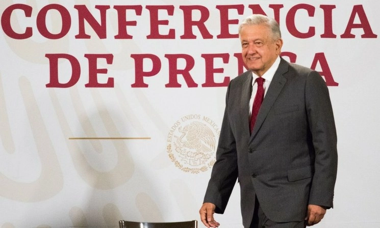 El presidente de México, Andrés Manuel López Obrador, durante su conferencia matutina en Palacio Nacional, en la Ciudad de México, el 31 de agosto de 2020. Foto Cuartoscuro