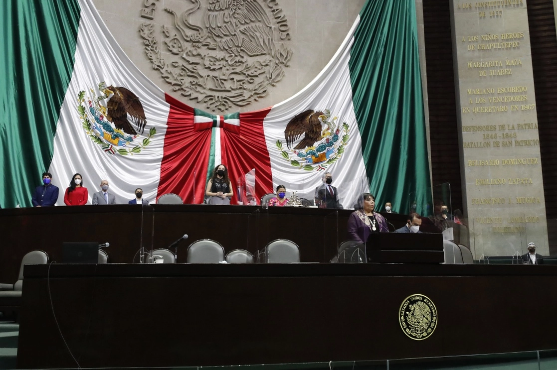 La Cámara de Diputados se erige en Jurado de Procedencia para resolver el dictamen de la Sección Instructora relativo al caso del gobernador de Tamaulipas, Francisco García Cabeza de Vaca, el 30 de abril de 2021. Foto tomada del sitio https://comunicacionnoticias.diputados.gob.mx/comunicacion