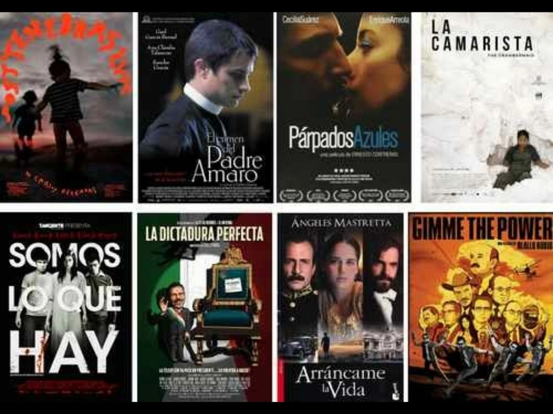 Carteles de algunas de las películas más taquilleras apoyadas por Fidecine y Foprocine. Imágenes tomadas del sitio http://www.imcine.gob.mx/