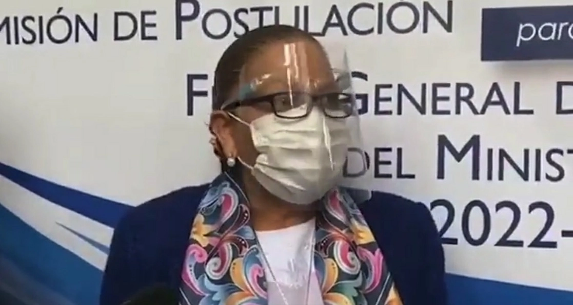 La fiscal general de Guatemala, Consuelo Porras. Fotograma tomado del video emitido en la cuenta de Twitter @Ricigt1