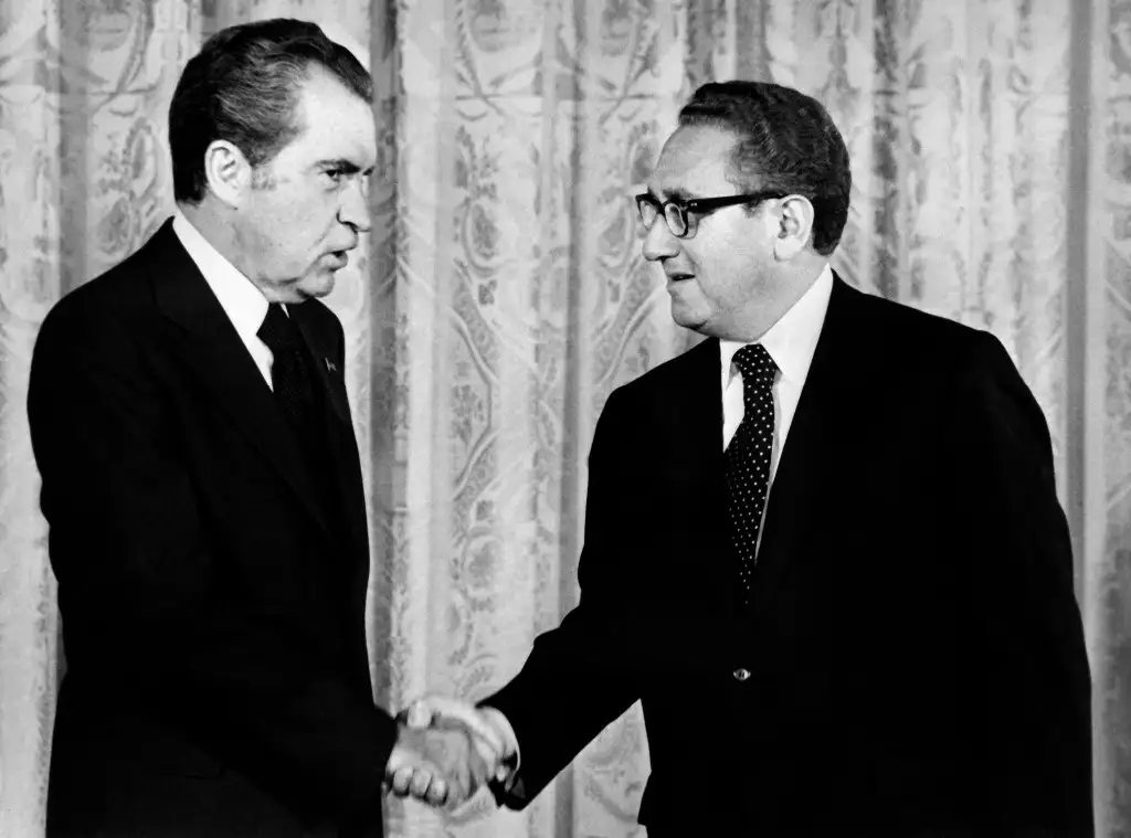 Richard Nixon y Henry Kissinger, en imagen de 1973. Foto Afp.