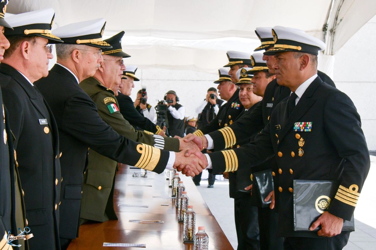 El evento fue presidido por el Almirante Raymundo Pedro Morales Ángeles, Secretario de Marina. Foto
