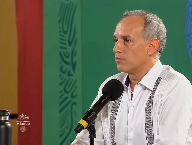 El subsecretario de Prevención y Promoción de la Salud, Hugo López-Gatell durante conferencia de prensa. Fotograma tomado del video emitido por el Gobierno de México