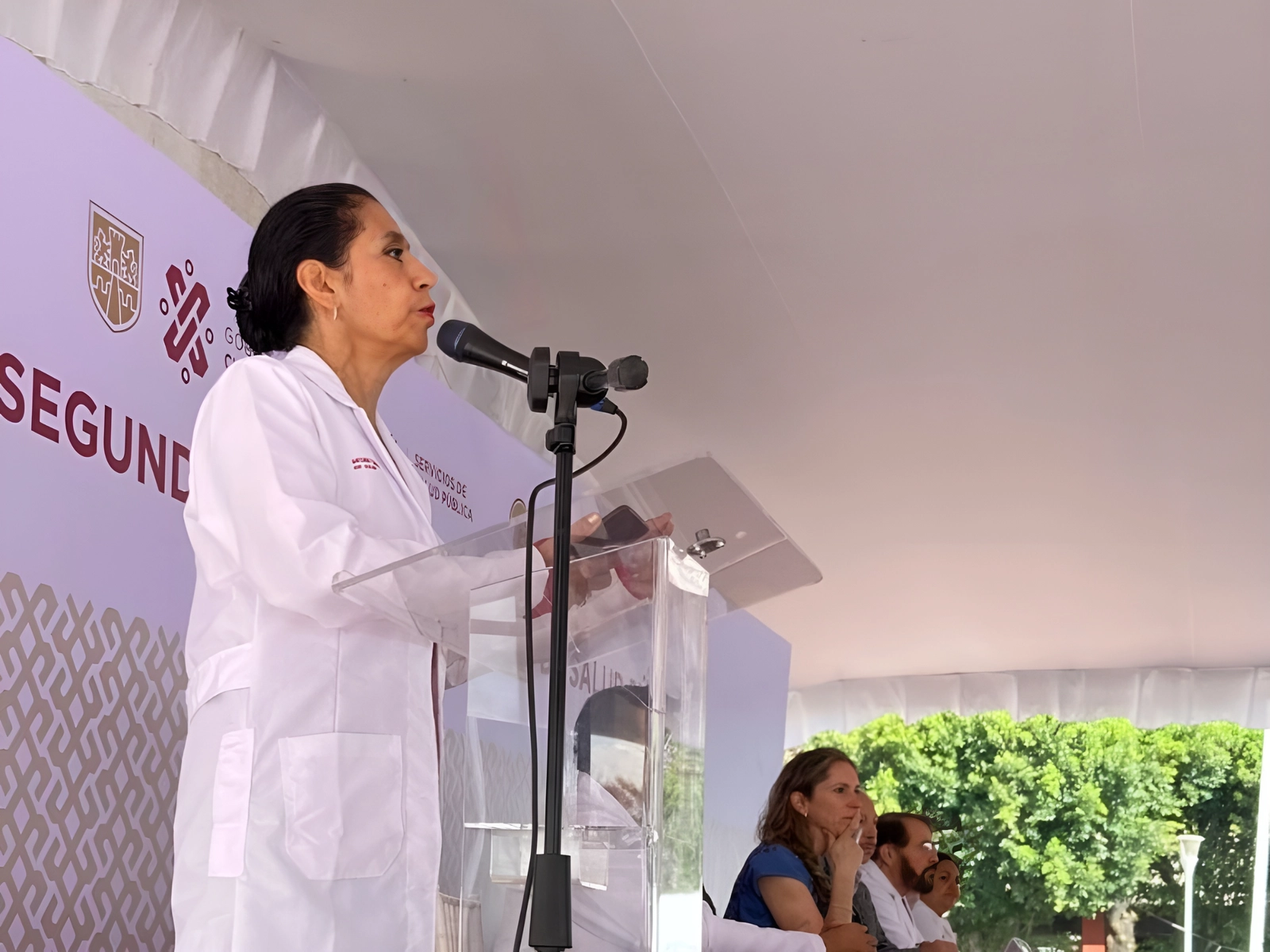 La secretaria de Salud del gobierno capitalino (Sedesa), Oliva López Arellano, el 7 de noviembre de 2023. Foto Ángel Bolaños