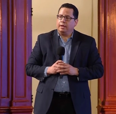 El director general de Epidemiología, José Luis Alomía durante conferencia de prensa. Fotograma tomado del video emitido por el Gobierno de México