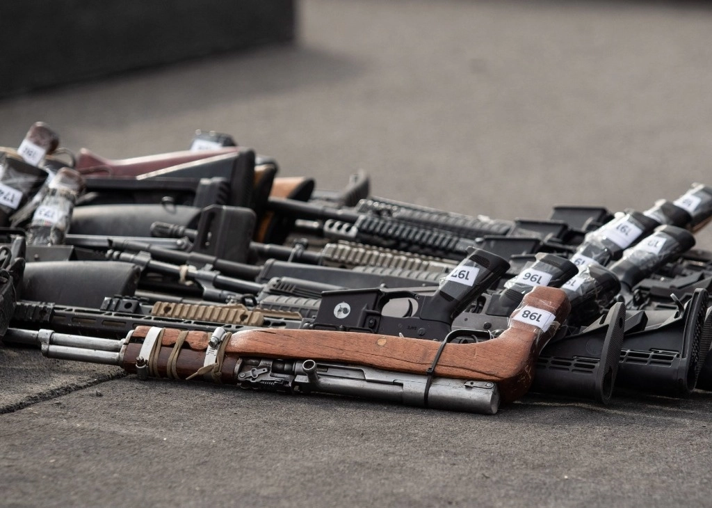 El 75 por ciento de las armas decomisadas en el actual gobierno provienen de contrabando desde EU, dijo el presidente, Andrés Manuel López Obrador. Foto Cuartoscuro / Archivo